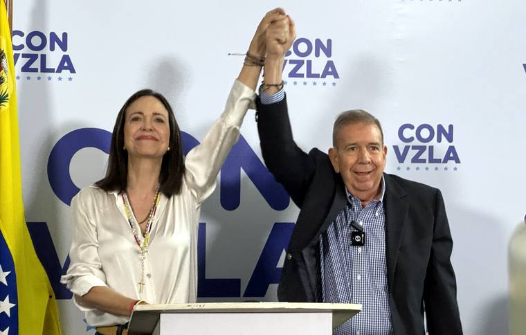 Edmundo González Urrutia y María Corina Machado