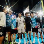 Tolito Aguirre, #1 Circuito A1 Padel, con jugadores juveniles venezolanos