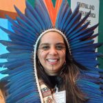 La activista indígena y chef Tainá Marajoara, de Brasil, en el Museo y Red de Alimentación y Agricultura de Roma