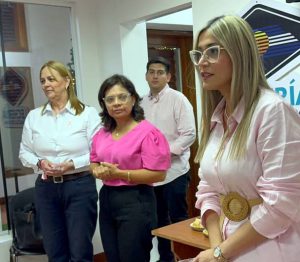 Lechería iluminó de rosa a la Virgen de Barro para promover la prevención del cáncer de mama (8)